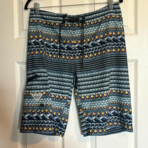 Columbia PFG men’s blue 11” inseam board shorts size 30